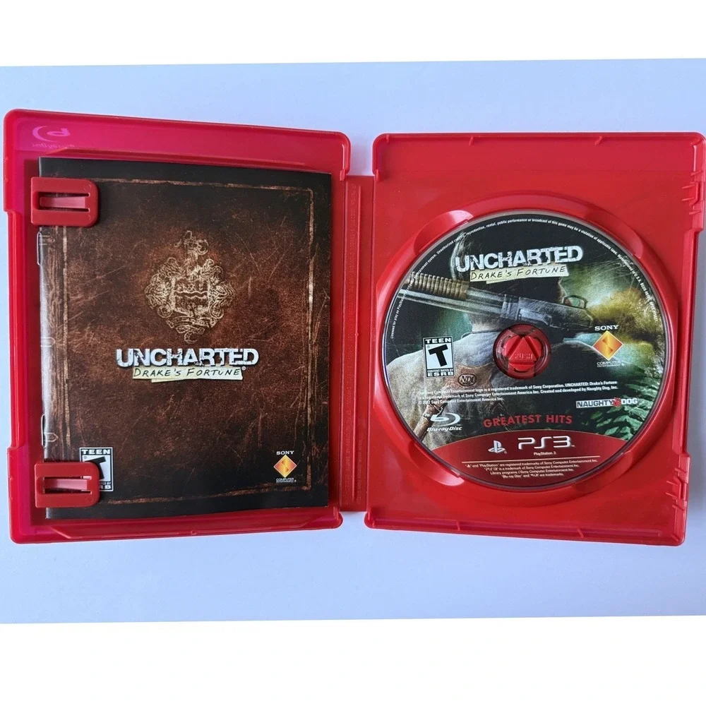 Uncharted Dual Pack 1‎ & 2 - Sony PlayStation 3 - CIB Slipcover & Both Manuals